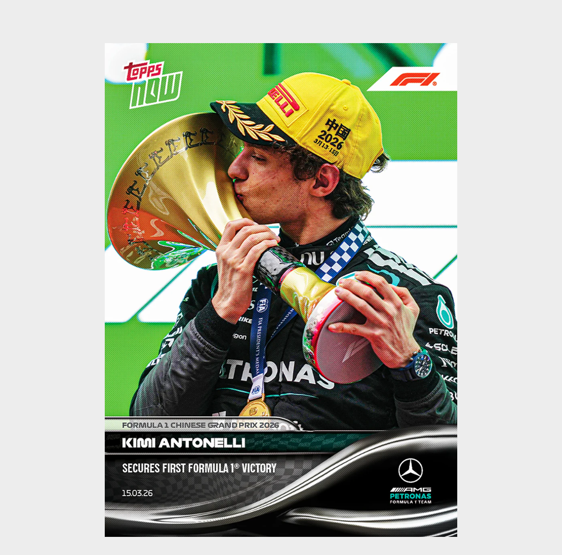「GOH’S」Kimi Antonelli - 2026 Formula 1® Topps NOW® - Card 18 - PR: 28723