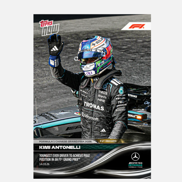 「GOH’S」Kimi Antonelli - 2026 Formula 1® Topps NOW® - Card 17 - PR: 9379