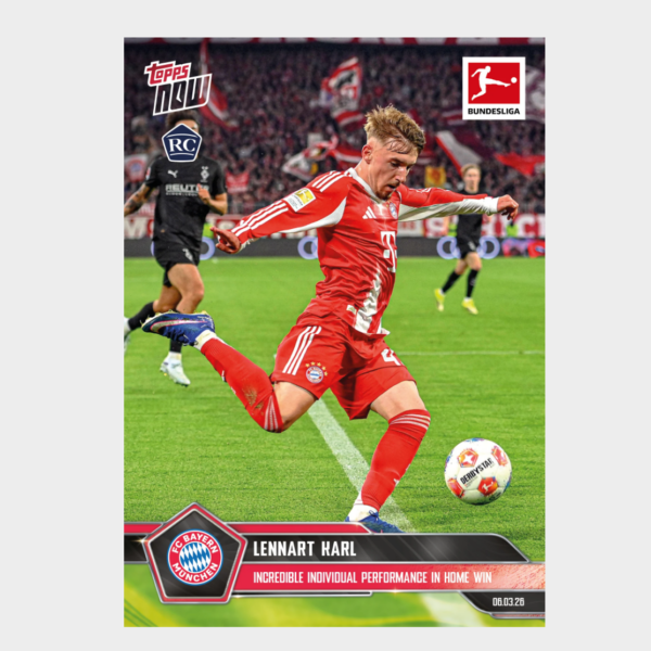 「GOH’S」Lennart Karl - 2025-26 Bundesliga Topps NOW® - Card 141 - PR:2005