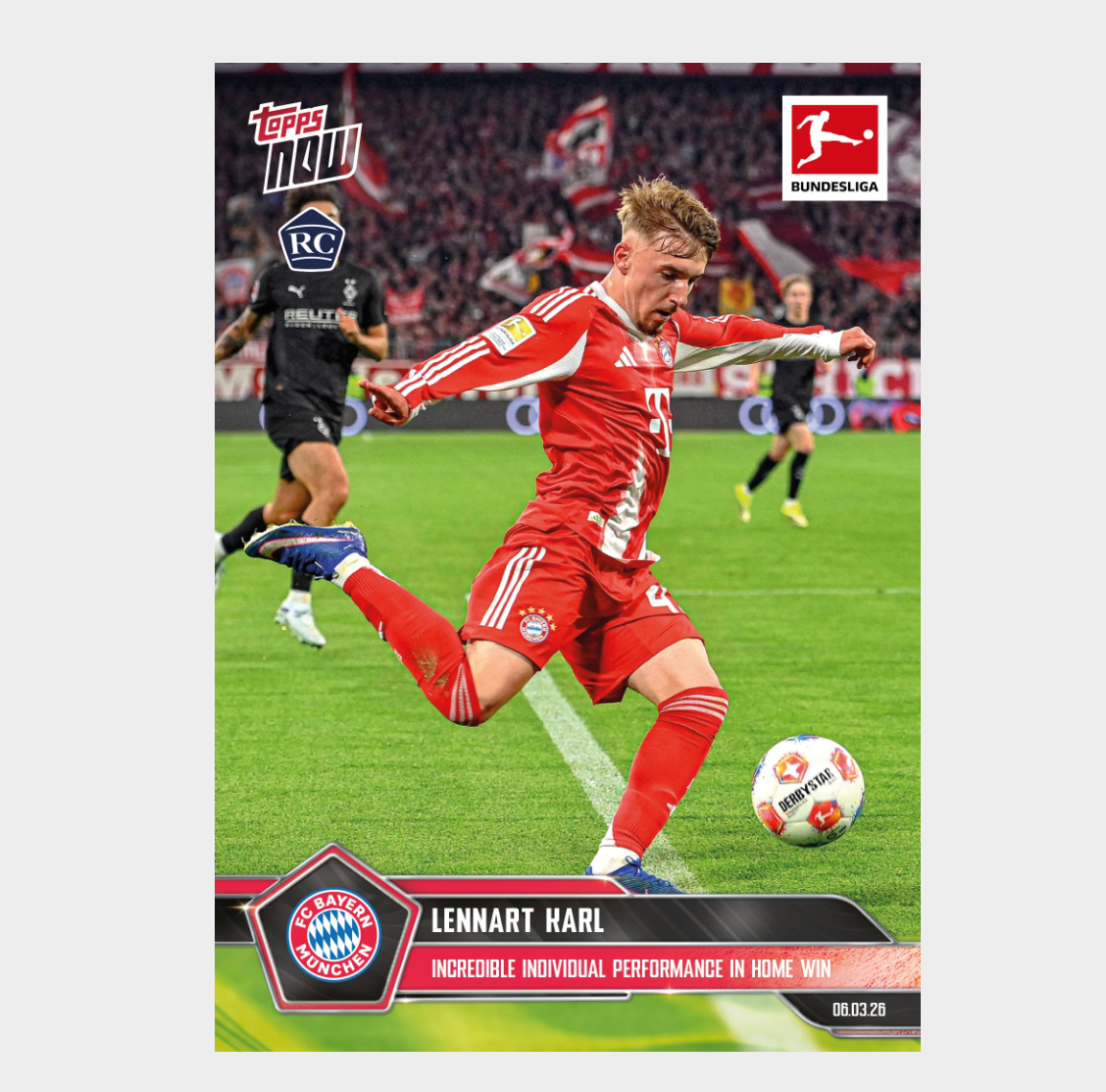 「GOH’S」Lennart Karl - 2025-26 Bundesliga Topps NOW® - Card 141 - PR:2005
