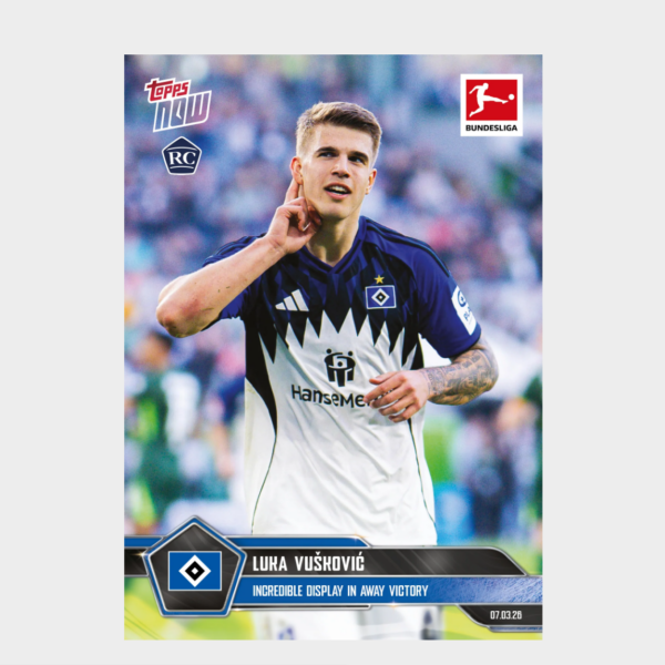 「GOH’S」Luka Vušković - 2025-26 Bundesliga Topps NOW® - Card 143 - PR:2432