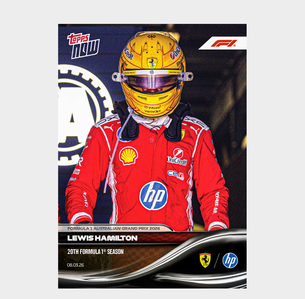 「GOH’S」Lewis Hamilton - 2026 Formula 1® Topps NOW® - Card 13 - PR: 6056