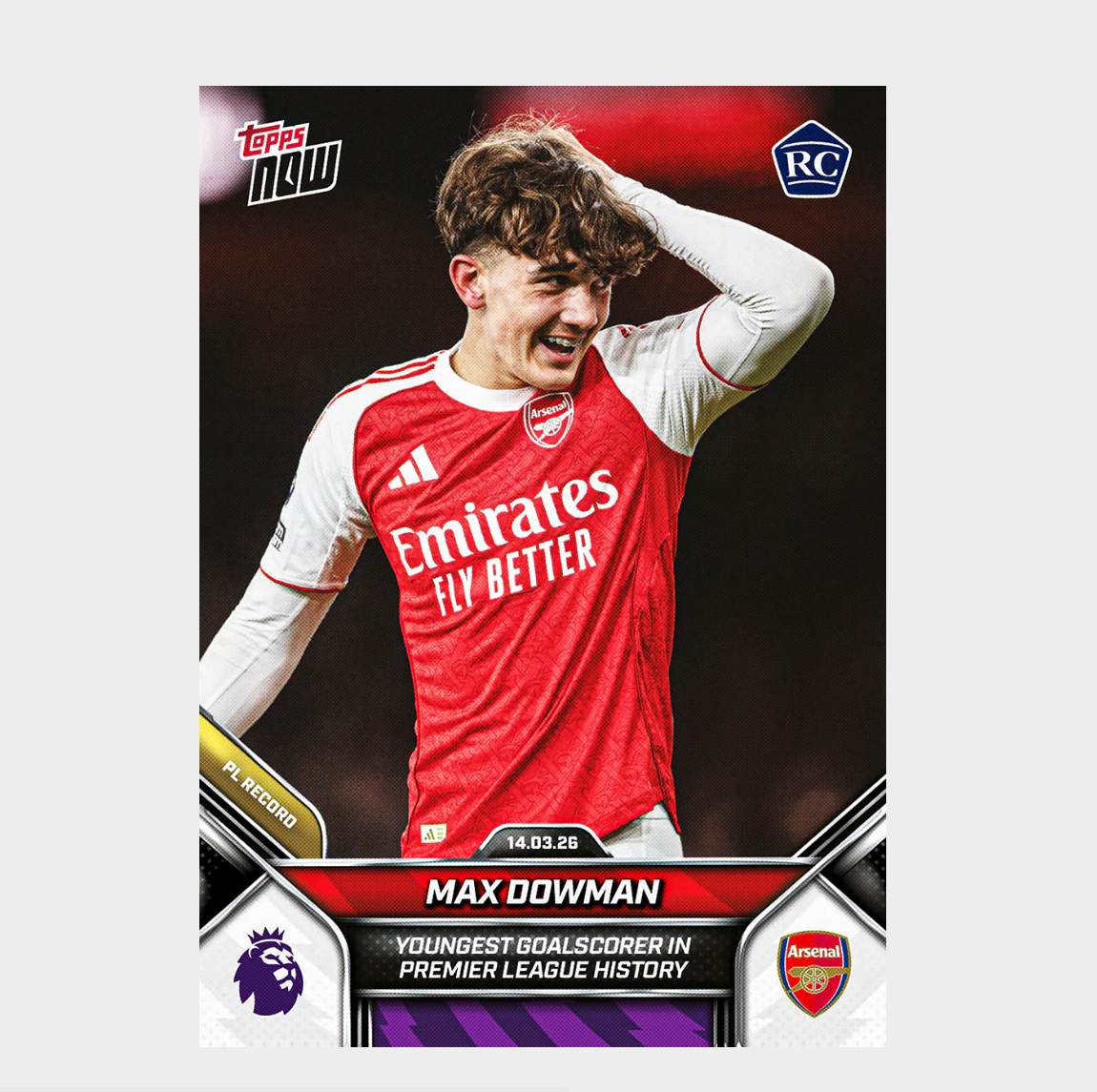 「GOH’S」Max Dowman - 2025-26 Premier League Topps NOW® - Card 156 - PR:75021