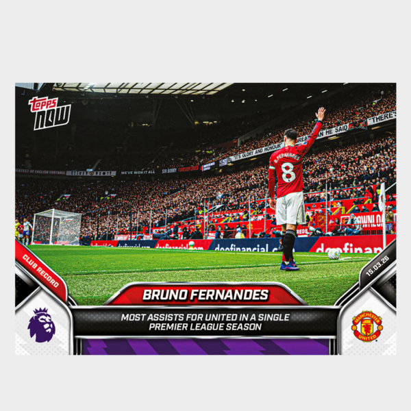 螢幕擷取畫面 2026-05-28 162521 「GOH’S」Bruno Fernandes - 2025-26 Premier League Topps NOW® - Card 158 - PR:3021