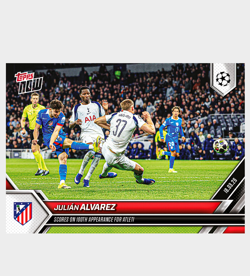 「GOH’S」Julián Alvarez - 2025-26 UCL Topps NOW® - Card 115 - PR: 310