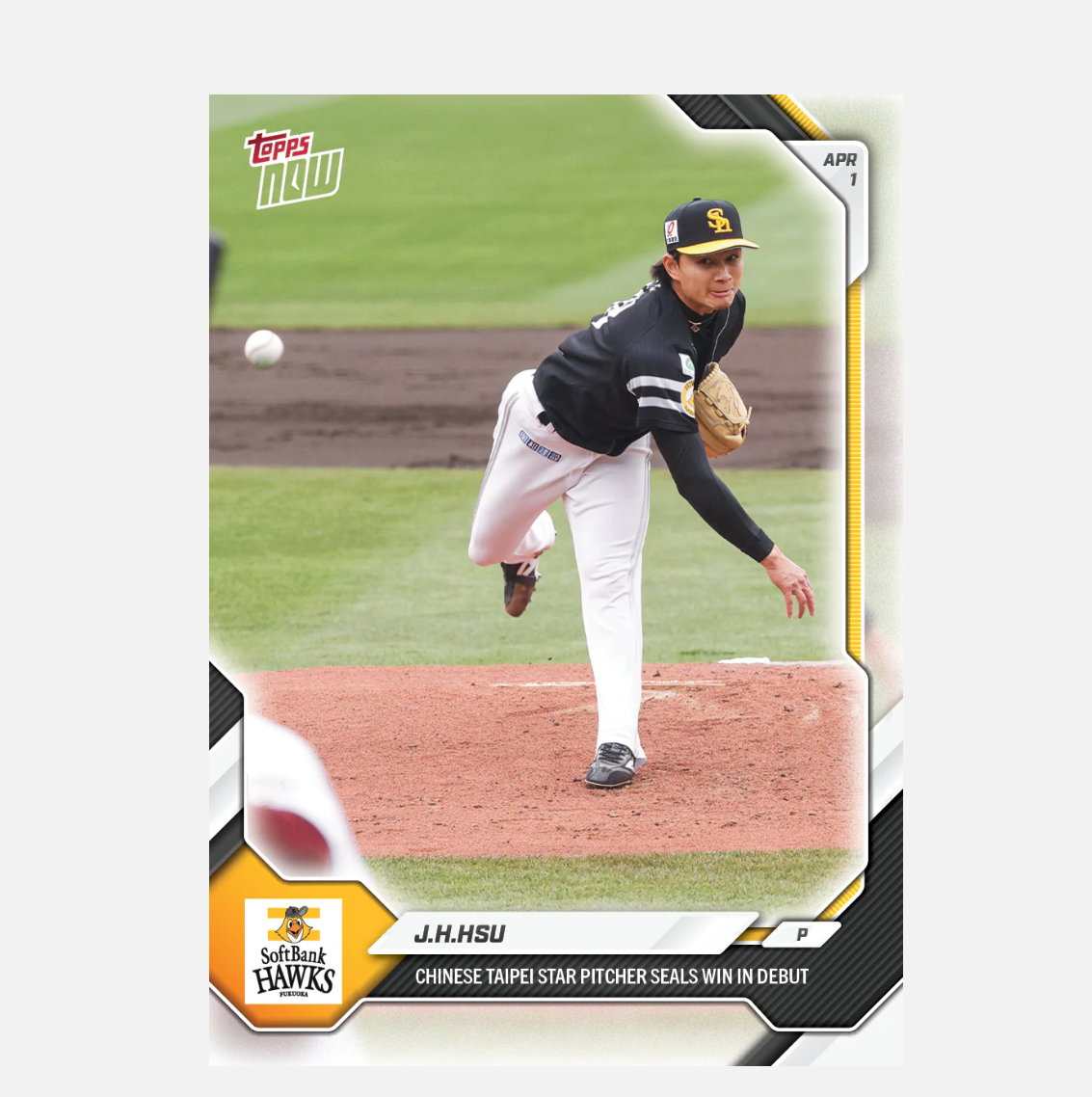 「GOH’S」Jo-His Hsu - 2026 NPB Topps NOW® - Card 9