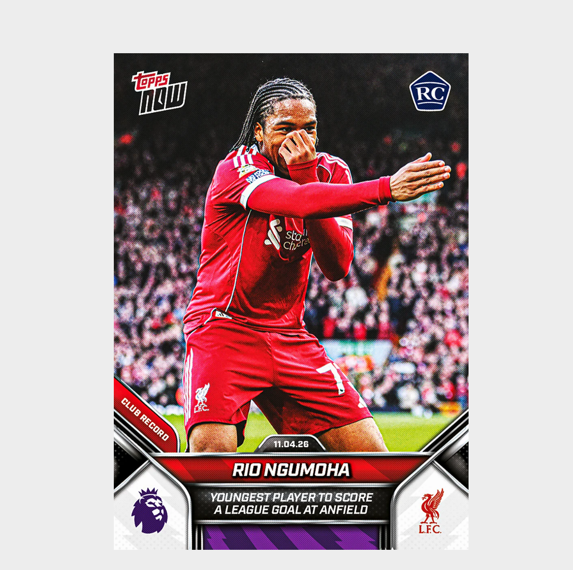 「GOH’S」Rio Ngumoha - 2025-26 Premier League Topps NOW® - Card 167 - PR: 5130