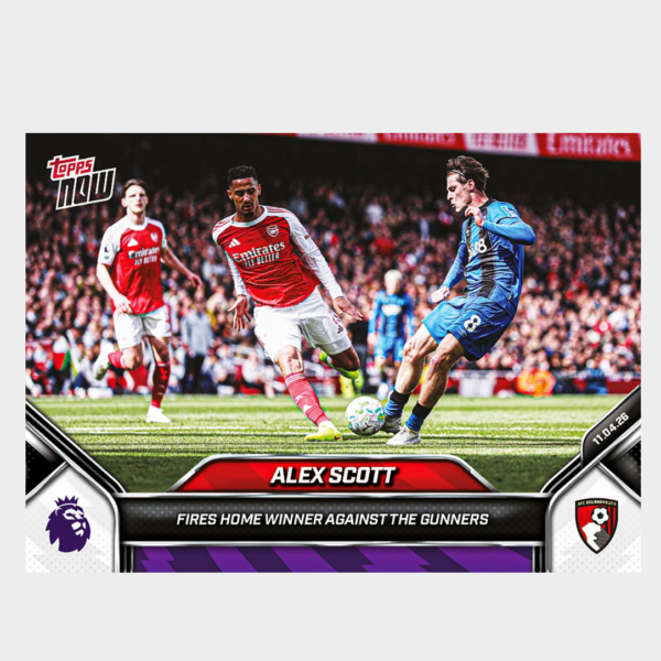 螢幕擷取畫面 2026-06-16 225635 「GOH’S」Alex Scott - 2025-26 Premier League Topps NOW® - Card 168 - PR: 364