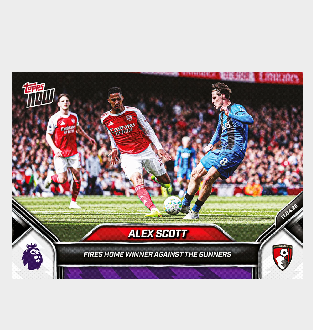 「GOH’S」Alex Scott - 2025-26 Premier League Topps NOW® - Card 168 - PR: 364