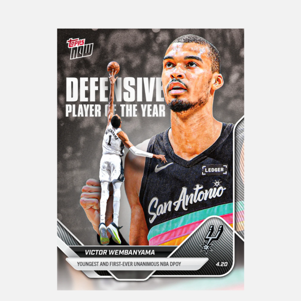 「GOH’S」Victor Wembanyama - 2025-26 NBA Topps NOW® - Card DPOY - PR: 66956