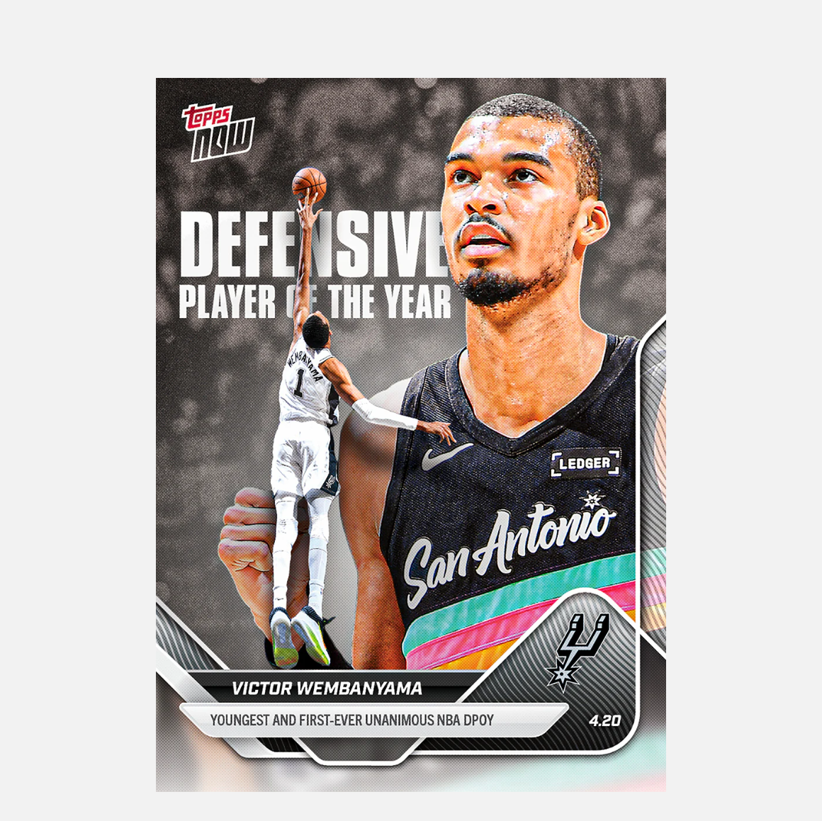 「GOH’S」Victor Wembanyama - 2025-26 NBA Topps NOW® - Card DPOY - PR: 66956