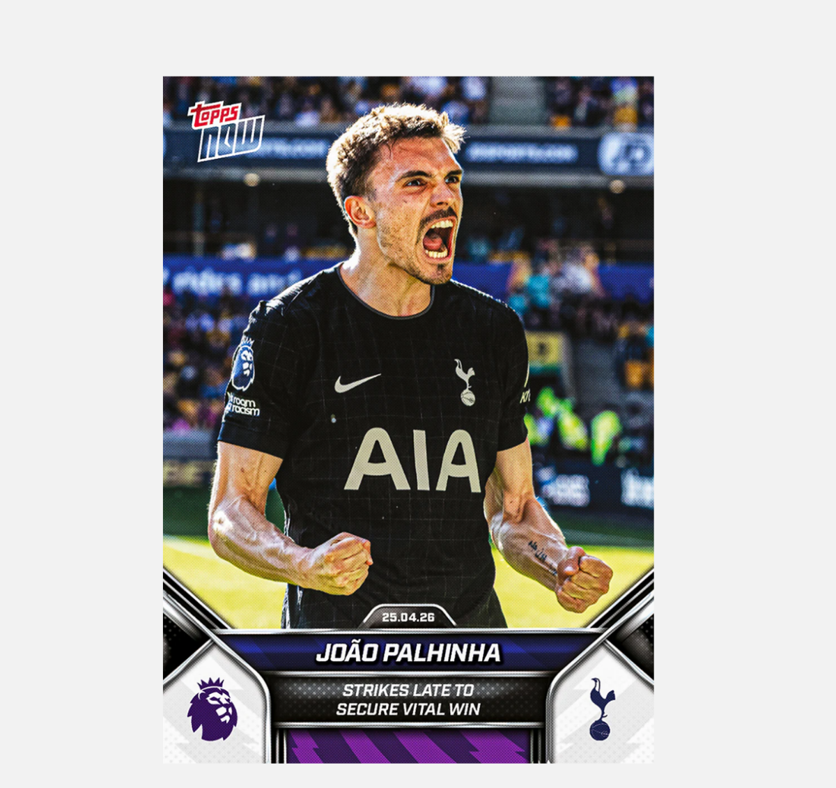 「GOH’S」João Palhinha - 2025-26 Premier League Topps NOW® - Card 182 - PR: 400