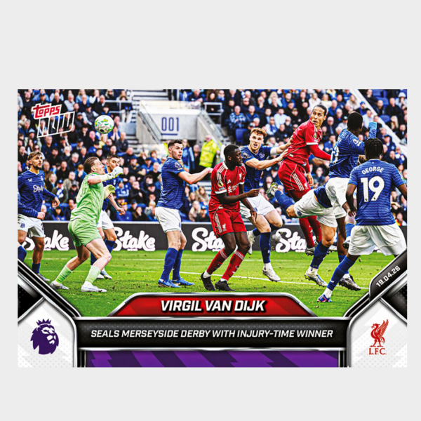 「GOH’S」Virgil van Dijk - 2025-26 Premier League Topps NOW® - Card 178 - PR: 578
