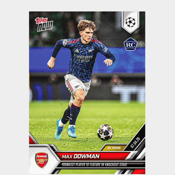 「GOH’S」Max Dowman - 2025-26 UCL Topps NOW® - Card 116 - PR: 13248