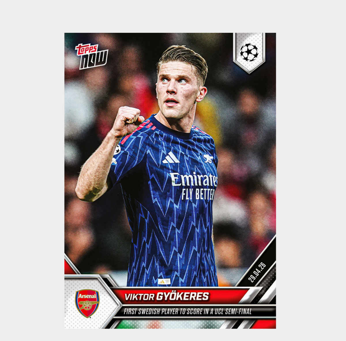 「GOH’S」Viktor Gyökeres - 2025-26 UCL Topps NOW® - Card 131 - PR: 1070