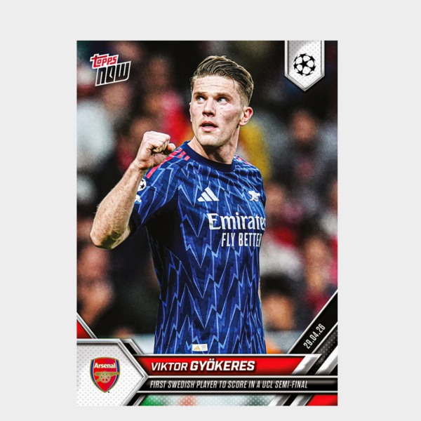 「GOH’S」Viktor Gyökeres - 2025-26 UCL Topps NOW® - Card 131 - PR: 1070