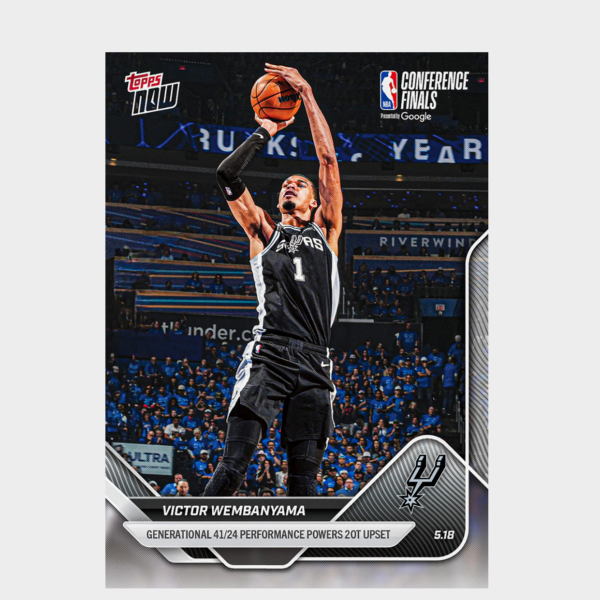 「GOH’S」Victor Wembanyama - 2025-26 NBA Topps NOW® - Card 315 - PR: 80578