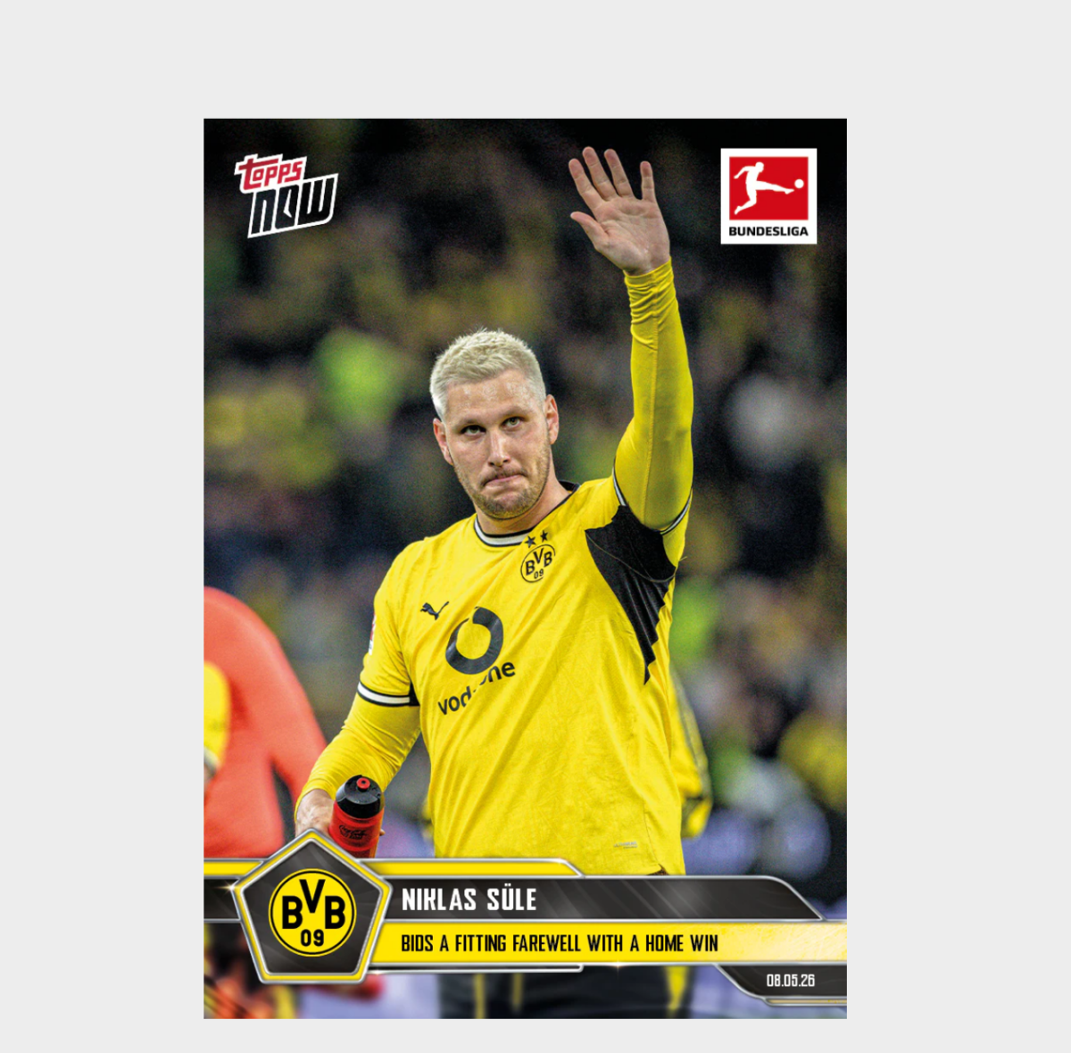 「GOH’S」Niklas Süle - 2025-26 Bundesliga Topps NOW® - Card 188 - PR: 192