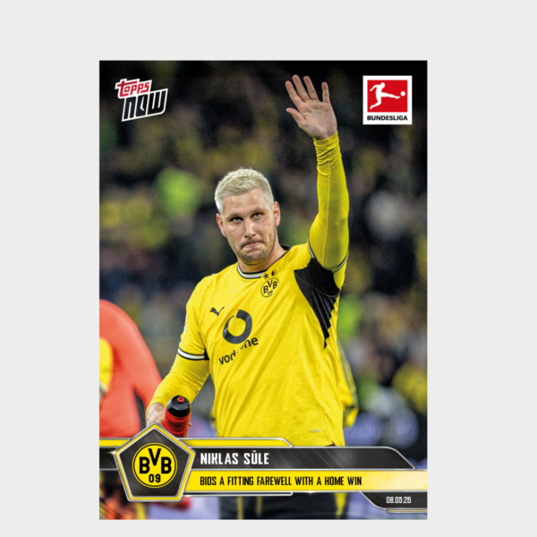 「GOH’S」Niklas Süle - 2025-26 Bundesliga Topps NOW® - Card 188 - PR: 192
