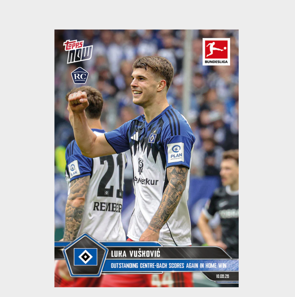 「GOH’S」Luka Vušković - 2025-26 Bundesliga Topps NOW® - Card 191 - PR: 2387