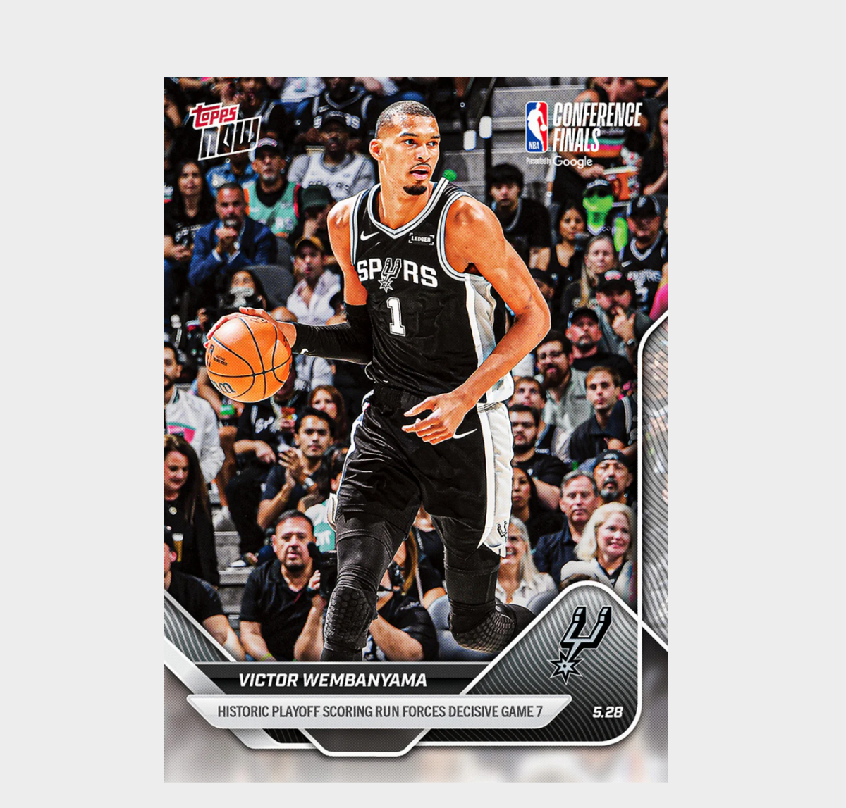 「GOH’S」Victor Wembanyama - 2025-26 NBA Topps NOW® - Card 323 - PR: 20538