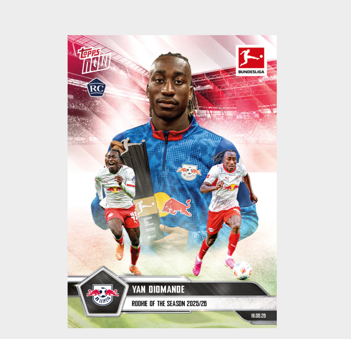 「GOH’S」Yan Diomande - 2025-26 Bundesliga Topps NOW® - Card 193 - PR: 3346