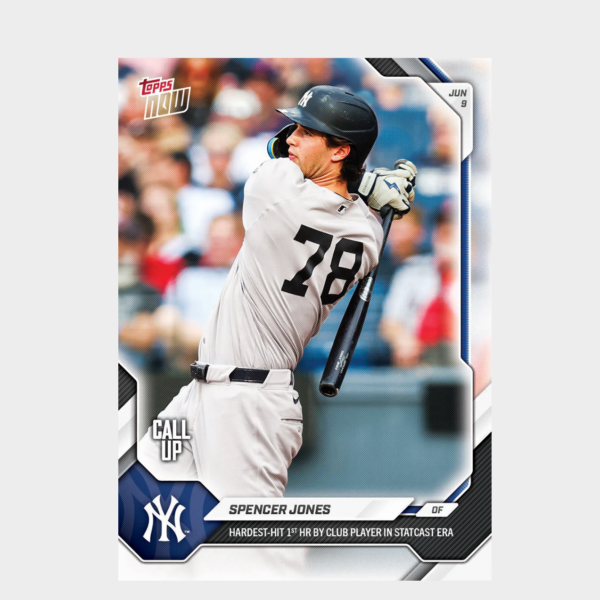 「GOH’S」Spencer Jones - 2026 MLB Topps NOW® - Card 308 - PR: 3183