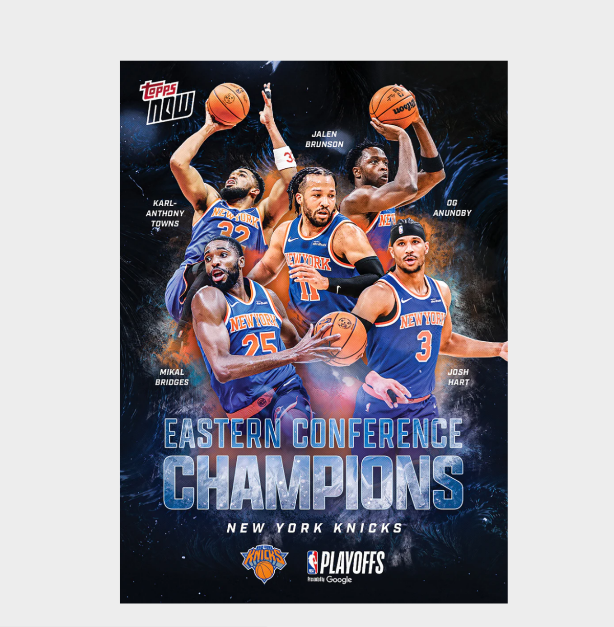 「GOH’S」New York Knicks - 2025-26 NBA Topps NOW® - Card ECNY - PR: 30052