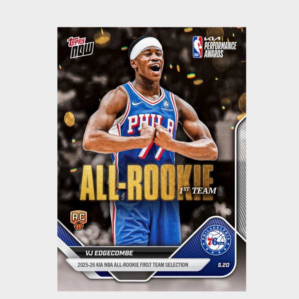 「GOH’S」VJ Edgecombe - 2025-26 NBA Topps NOW® - Card AR03 - PR: 5868