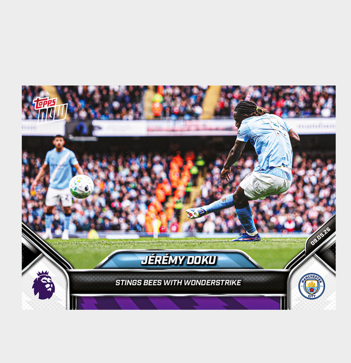 「GOH’S」Jérémy Doku - 2025-26 Premier League Topps NOW® - Card 190 - PR: 317