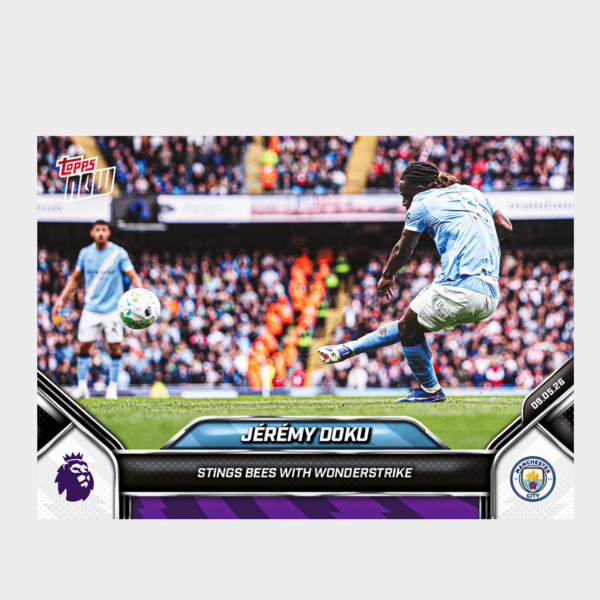 螢幕擷取畫面 2026-07-21 021725 「GOH’S」Jérémy Doku - 2025-26 Premier League Topps NOW® - Card 190 - PR: 317