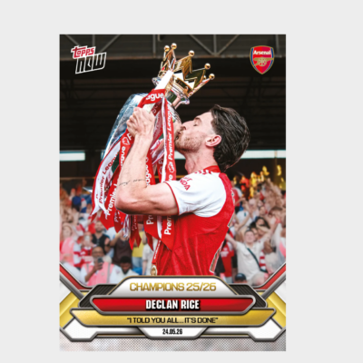 「GOH’S」Declan Rice - 2025-26 Arsenal FC Topps NOW® - Card 6 - PR: 8975