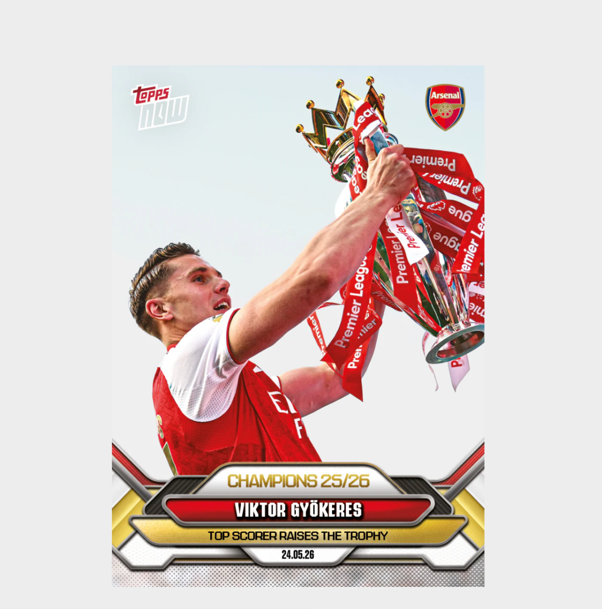 「GOH’S」Viktor Gyökeres - 2025-26 Arsenal FC Topps NOW® - Card 7 - PR: 4291