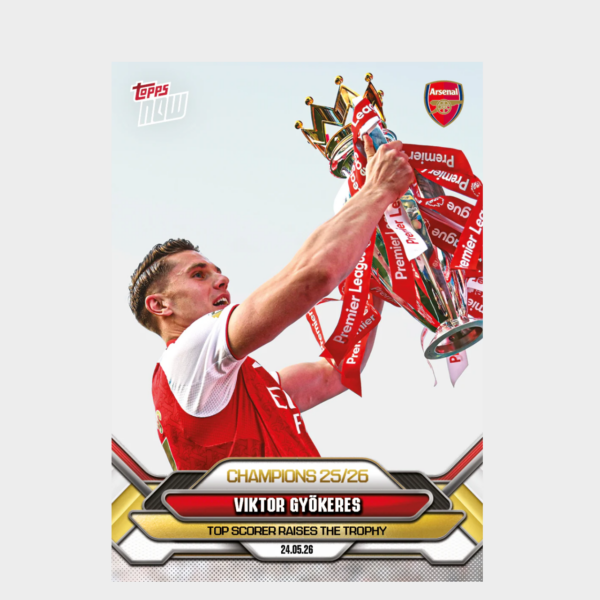 「GOH’S」Viktor Gyökeres - 2025-26 Arsenal FC Topps NOW® - Card 7 - PR: 4291
