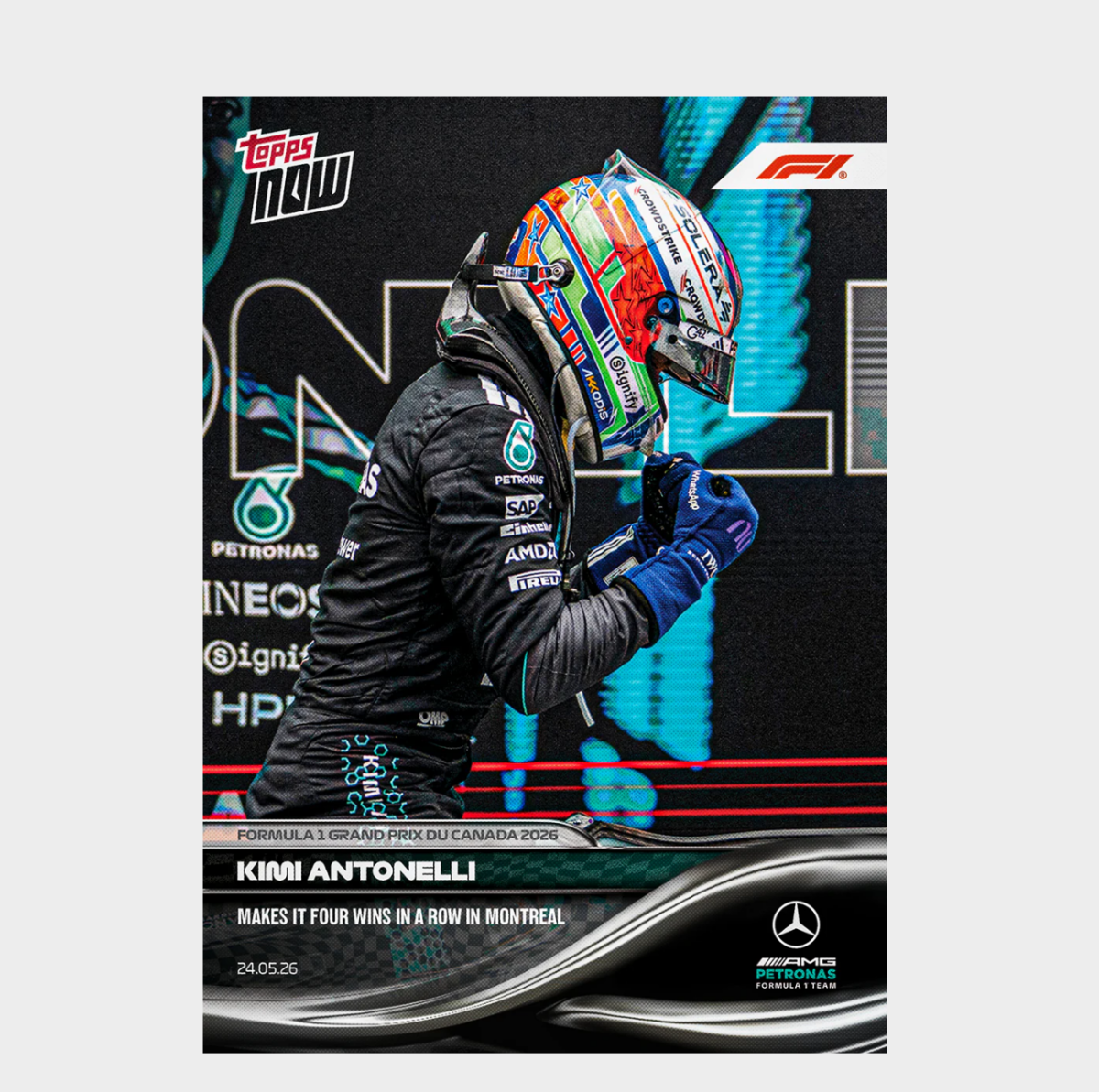 「GOH’S」Kimi Antonelli - 2026 Formula 1® Topps NOW® - Card 29 - PR: 12552