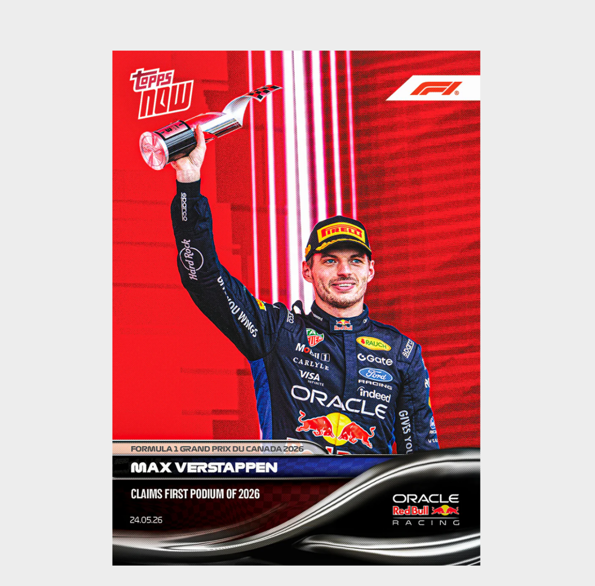 「GOH’S」Max Verstappen - 2026 Formula 1® Topps NOW® - Card 30 - PR: 3664