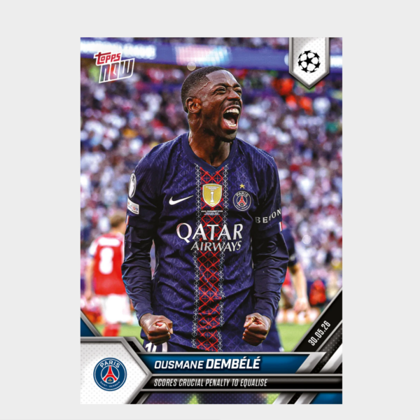 「GOH’S」Ousmane Dembélé - 2025-26 UCL Topps NOW® - Card 140 - PR: 3425