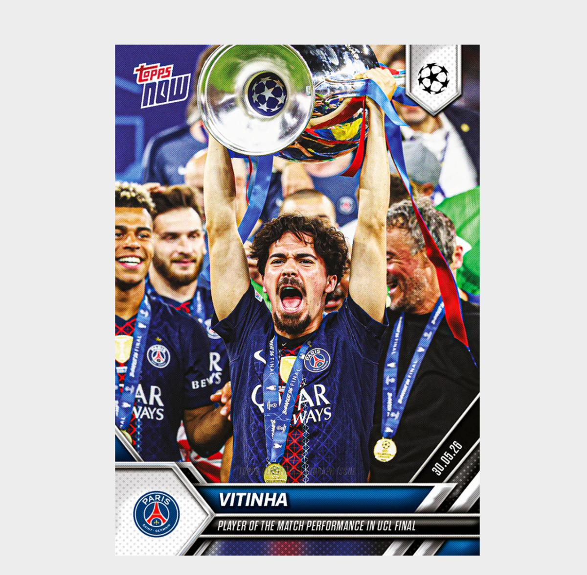 「GOH’S」Vitinha - 2025-26 UCL Topps NOW® - Card 142 - PR: 2235