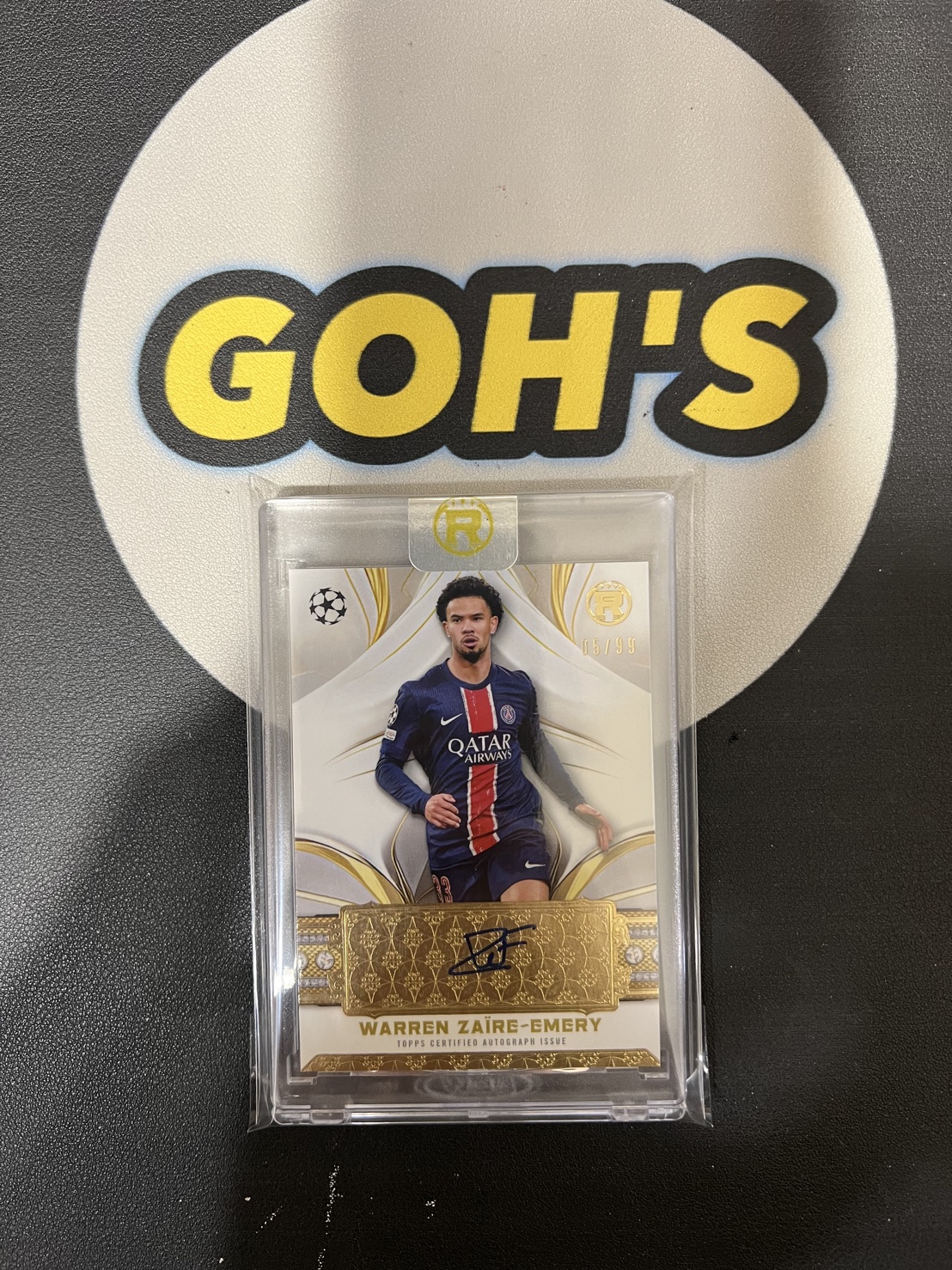 「GOH’S」2024-25 Topps Reverence UEFA Warren Zaire-Emery Auto Autograph