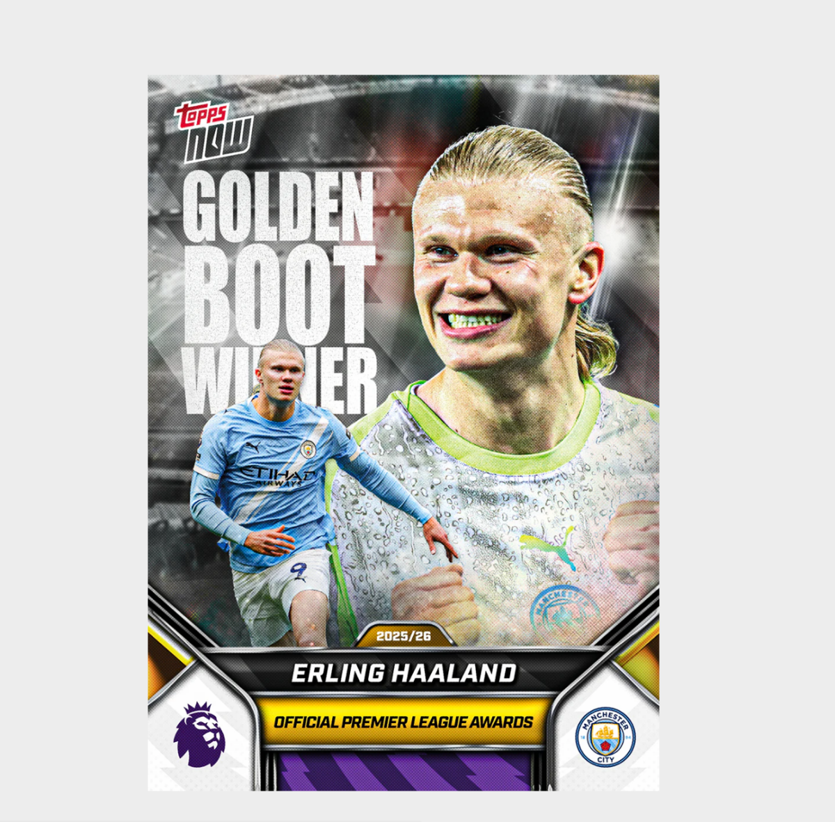 「GOH’S」Erling Haaland - 2025-26 Premier League Topps NOW® - Card 208 - PR: 3842