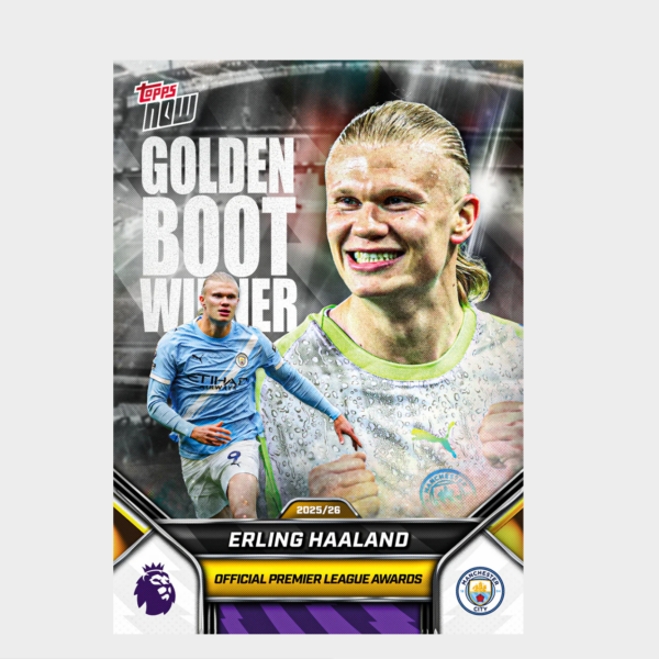 「GOH’S」Erling Haaland - 2025-26 Premier League Topps NOW® - Card 208 - PR: 3842