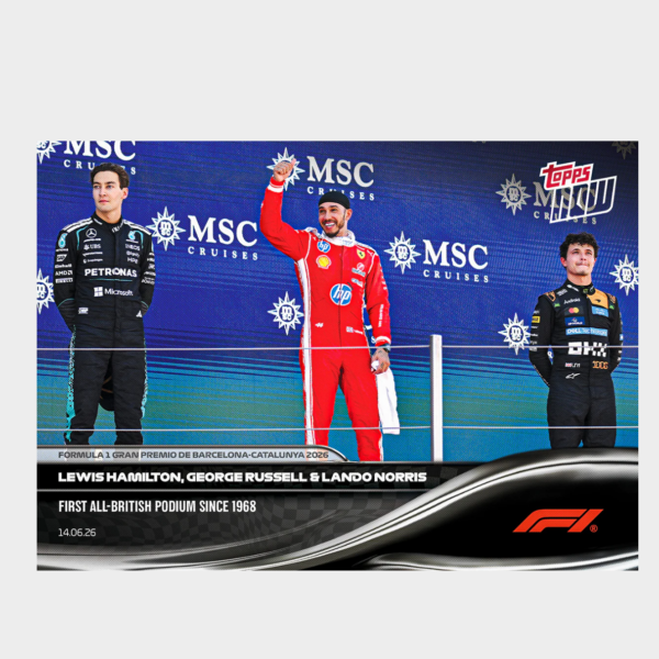「GOH’S」Lewis Hamilton / George Russell / Lando Norris - 2026 Formula 1® Topps NOW® - Card 39 - PR: 4152