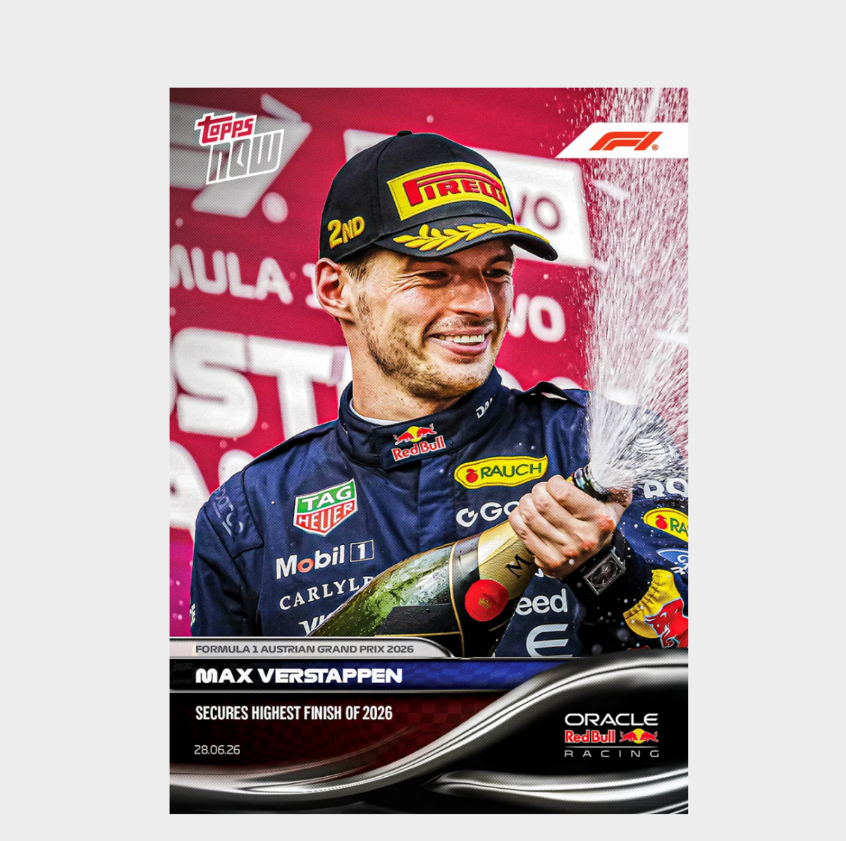 「GOH’S」Max Verstappen - 2026 Formula 1® Topps NOW® - Card 43 - PR: 3779