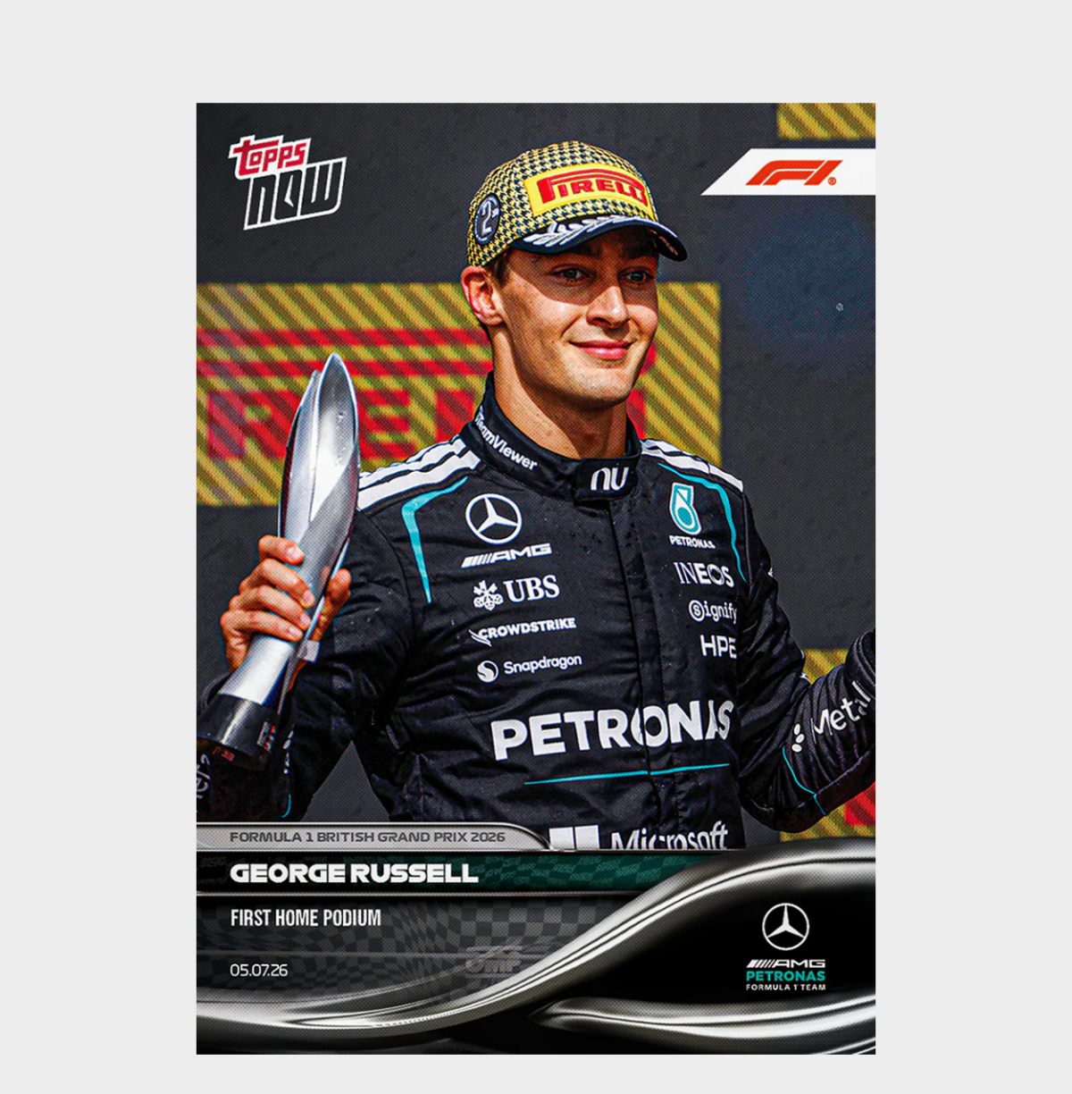 「GOH’S」George Russell - 2026 Formula 1® Topps NOW® - Card 45 - PR: 3031