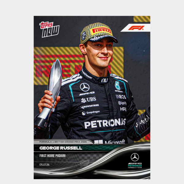 螢幕擷取畫面 2026-08-24 160329 「GOH’S」George Russell - 2026 Formula 1® Topps NOW® - Card 45 - PR: 3031