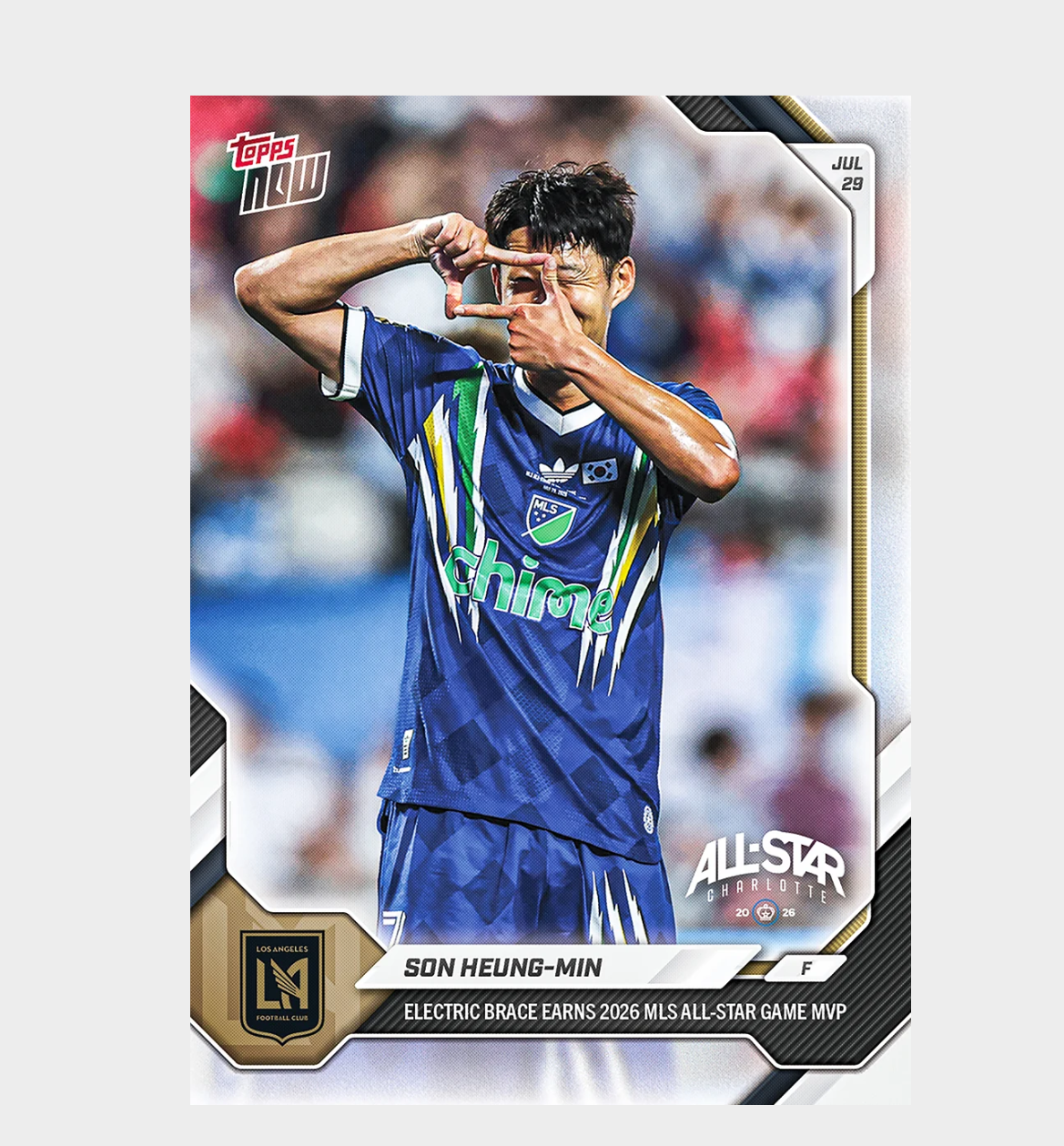 「GOH’S」Son Heung-min - 2026 MLS Topps NOW® - Card 59 - PR: 2376