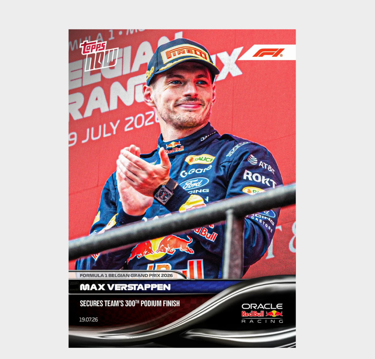 「GOH’S」Max Verstappen - 2026 Formula 1® Topps NOW® - Card 49 - PR: 3831