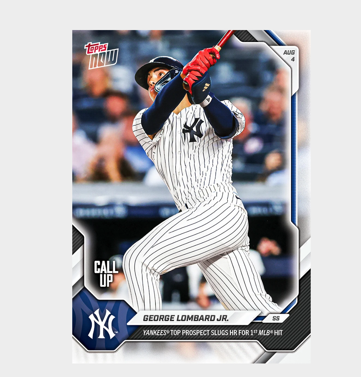 「GOH’S」George Lombard Jr. - 2026 MLB Topps NOW® - Card 521 - PR: 29095