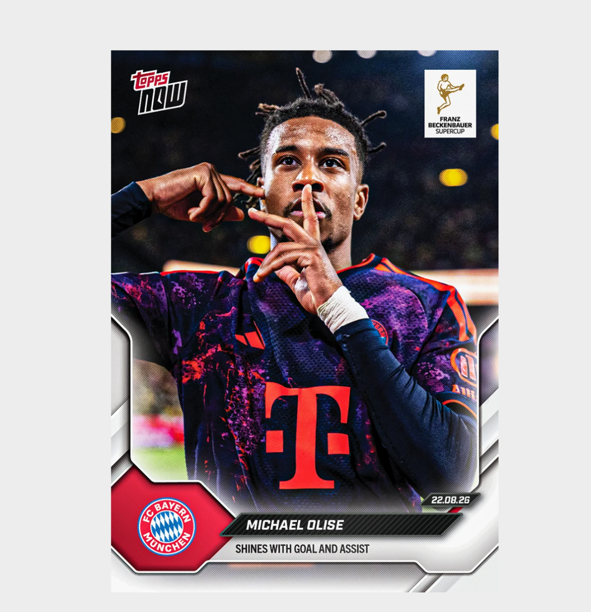 「GOH’S」Michael Olise - 2026-27 Bundesliga Topps NOW® - Card 3 - PR: 4560