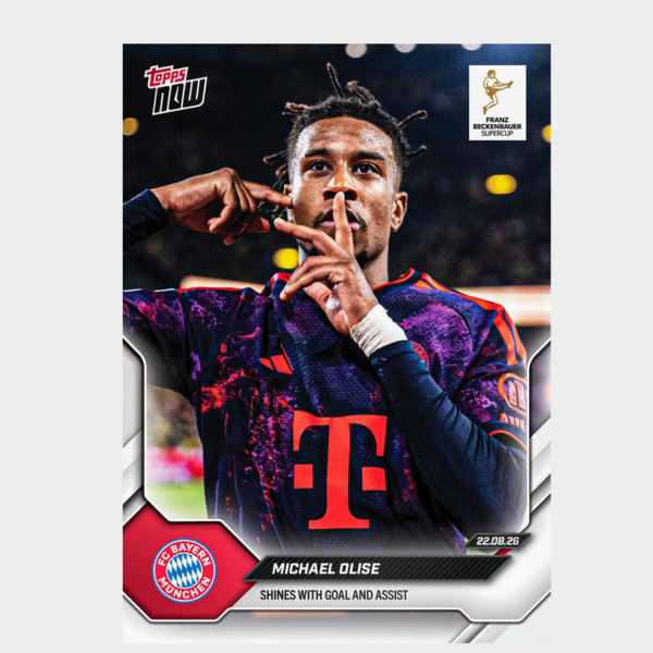 螢幕擷取畫面 2026-10-07 140443 「GOH’S」Michael Olise - 2026-27 Bundesliga Topps NOW® - Card 3 - PR: 4560
